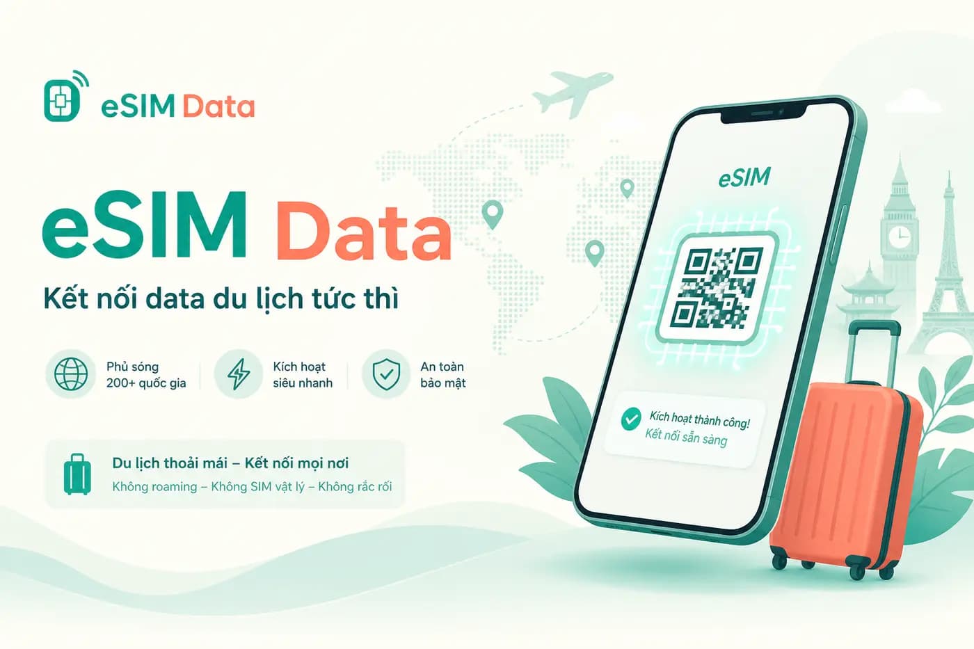 eSIM Data — cài đặt eSIM nhanh